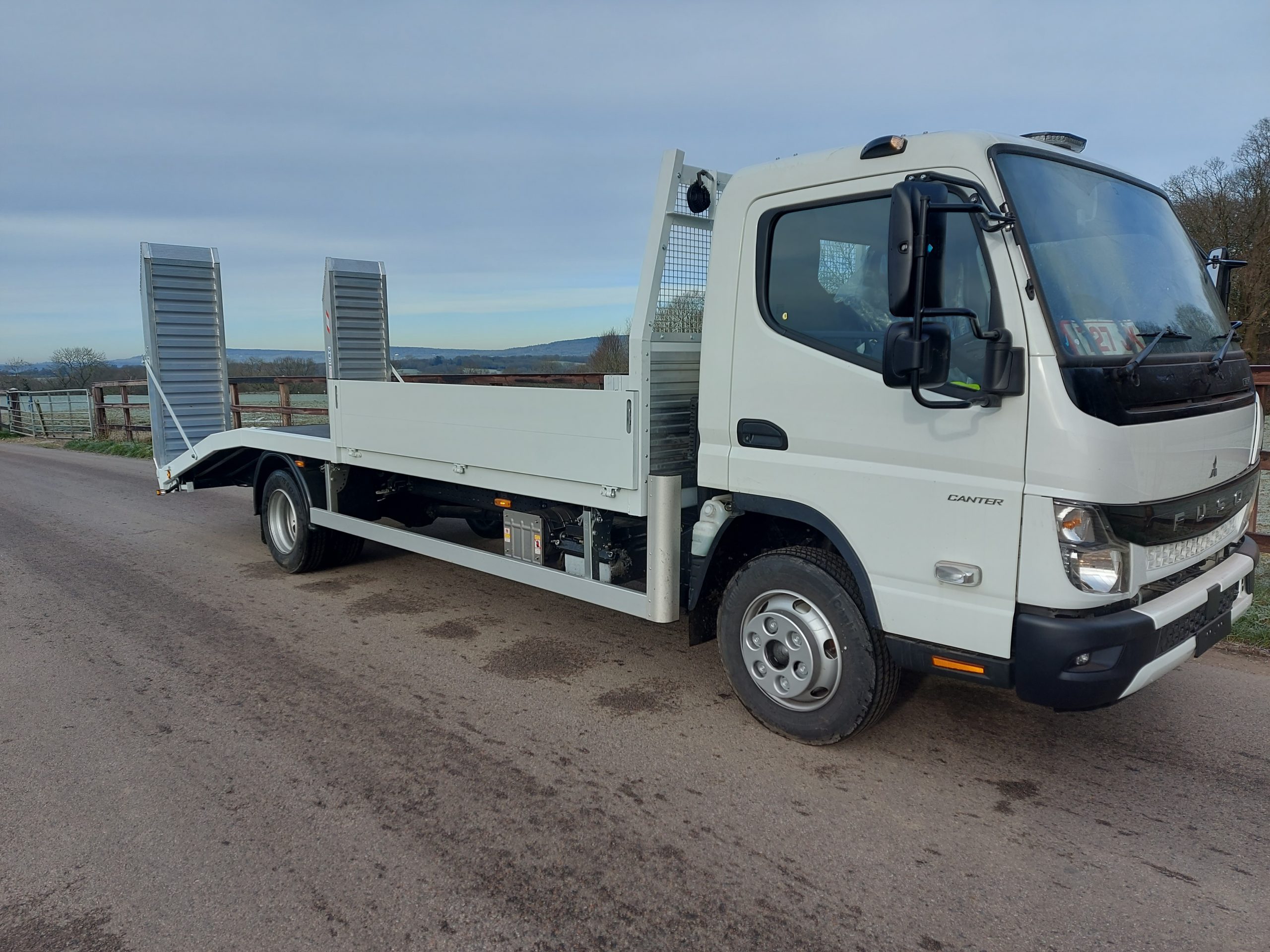 Truck body swap process in London workshop